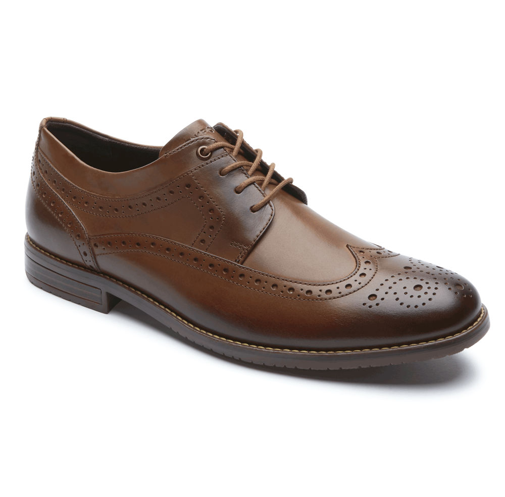 Rockport Oxfords For Mens Brown - Style Purpose 3 Wingtip - GT3016459